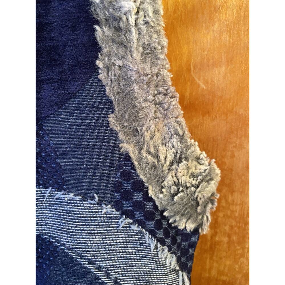 Vintage Y2K Custo Barcelona Tapestry Faux Fur Reversible Vest Boho Euro Sz 2 Mod - Picture 7 of 9